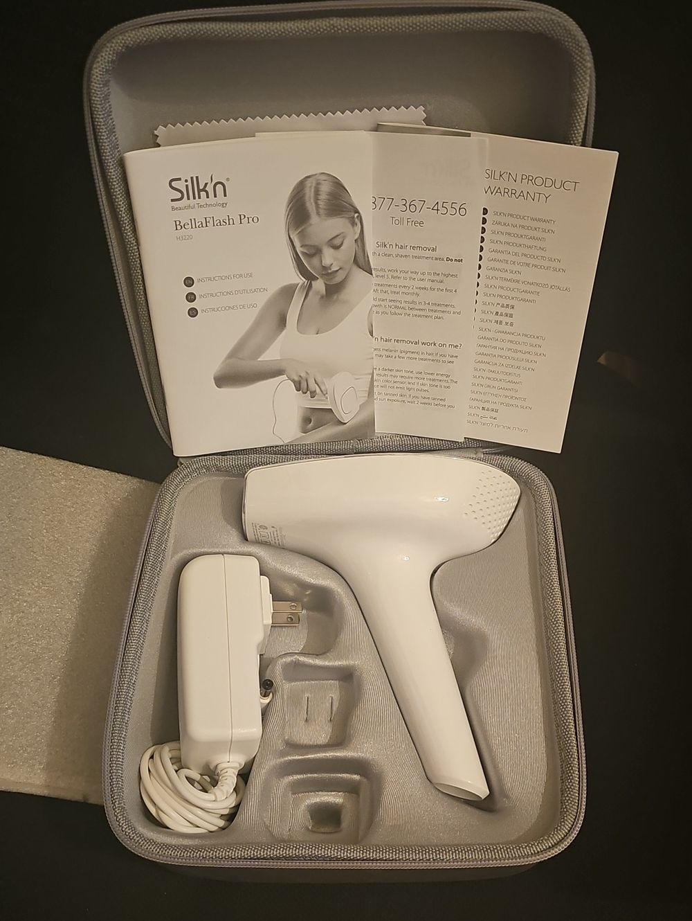 BellaFlash Pro White Hair Removal Device